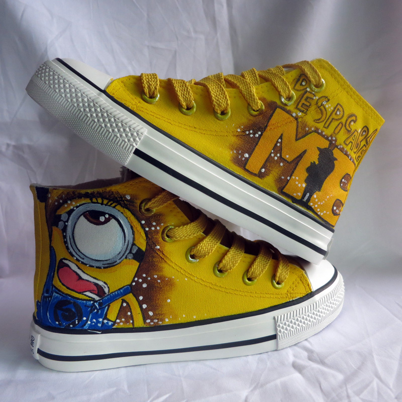 Shoes Kids High Top Sneakers Despicable Me Minions Shoes Children ...