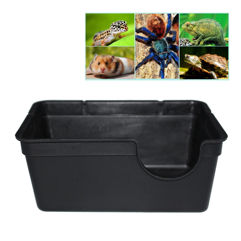 Plastic Reptile Hide Box Den Spawning Cave for Tortoise Snake Lizard Pets Supply 