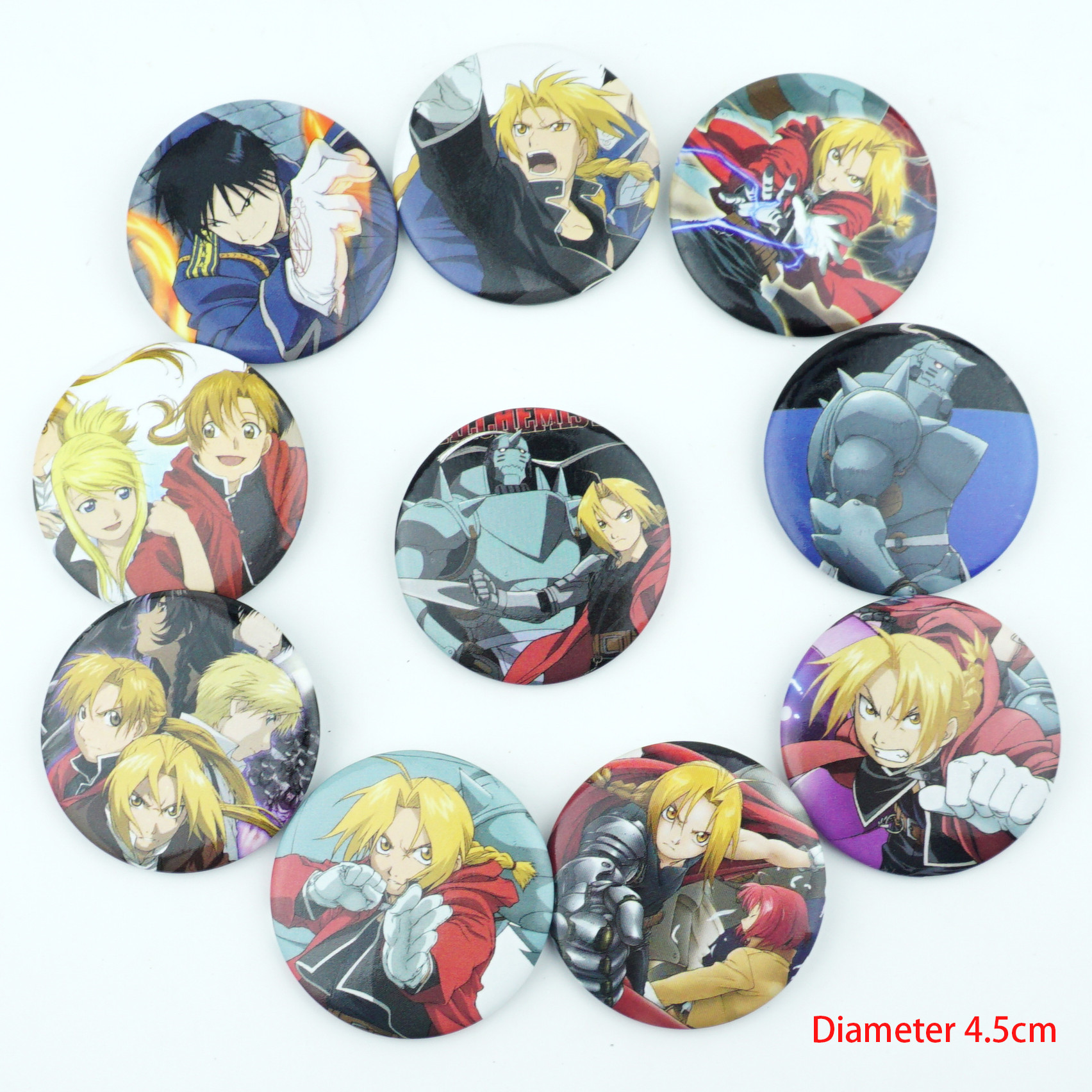 10 Buah Set Jepang Anime Fullmetal Alchemist Lencana Pin Bros Dada Hiasan Cosplay Tas Pakaian Accessoies Koleksi Bros Aliexpress