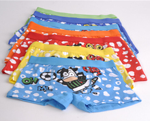 S371 4 Free Shipping Child Underwear Monkey Print Multi Color Kids Pants Boy Girl Cotton Panties