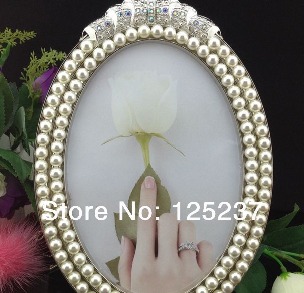Free Shipping Wholesale (12 pieces/lot ) 8x10 Photo Frame Oval Metal