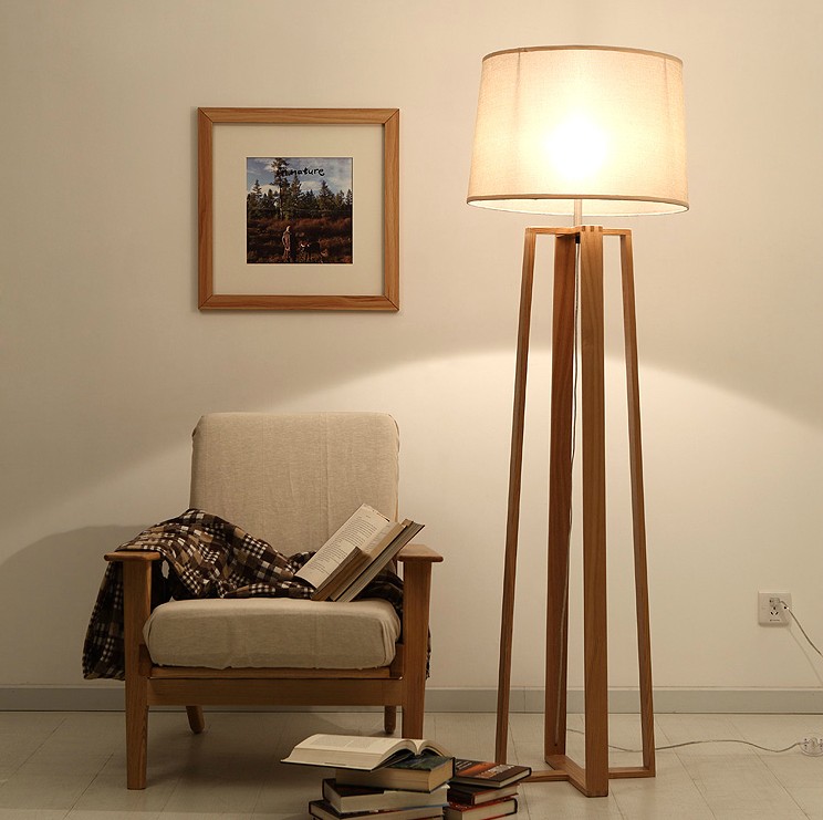 Stand Up Lights For Living Room / Post Modern Tube Floor Lamp Metallic