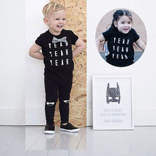 Casua Kids Toddler Kids T shirt Tops Long Pants Outfits Clothing Set for boy
