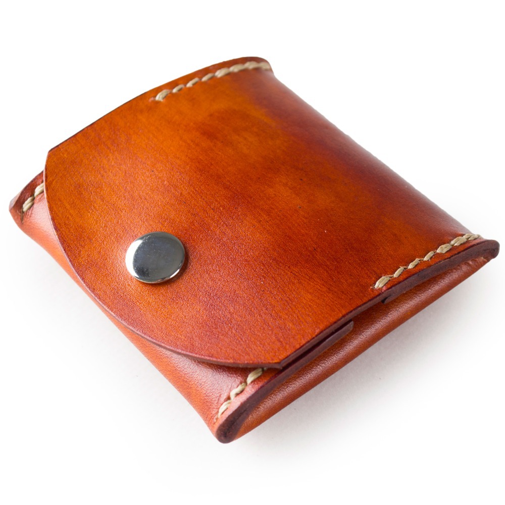 Genuine Leather Coin Purse Wallet Pouch by Handmade Unique Vintage Brown Color For Men Women ...