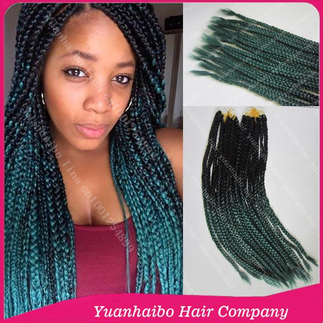 2016 nouvelle mode! 22 couleur deux tons synthEtique de crochet ...