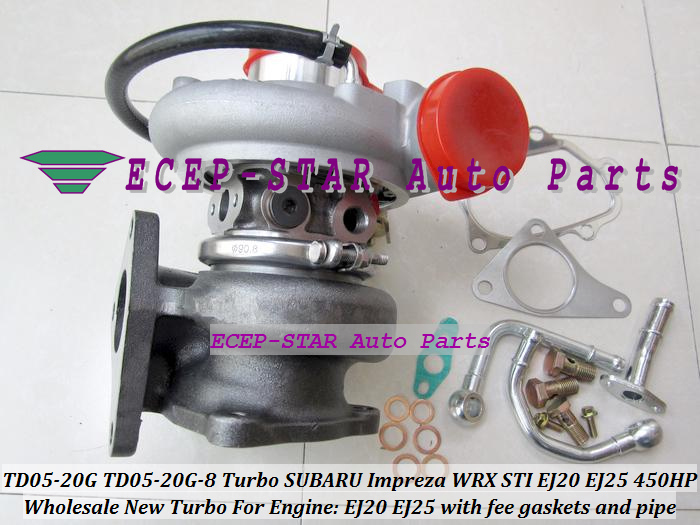 TD05 20G TD05-20G TD05-20G-8 Turbo Turbocharger For SUBARU Impreza WRX STI Turbine Engine EJ20 EJ25 MAX HP 450HP 5 bolt (5)