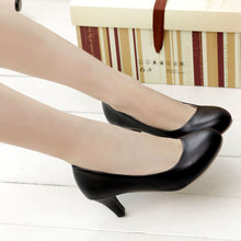 Free shipping 15 Elegant OL White collar jobs In the thick with shoes Fashionable and comfortable