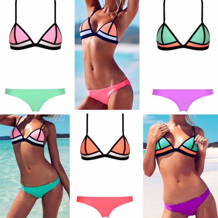 2015-Fashion-Sexy-Women-Bikinis-Set-Swimsuit-Triangle-Bra-Bikini-biquini-Contrast-Color-New-Ladies-Beachwear