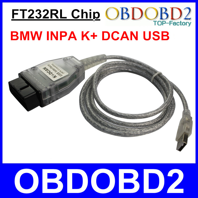  BMW Inpa    Inpa K + DCAN    USB OBDII   Ediabas FT232RL  D-CAN / PT-CAN / K-CAN