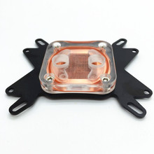 Full Copper End Computer CPU Waterblock Cooler Full Platform For Intel & AMD Universal Parallel Waterways
