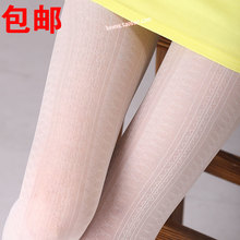 free shipping Japanese Autumn Korea paragraph bud stockings vintage stockings thin milky white totem was thin jacquard pantyhose