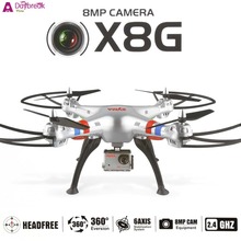 Fashion US Plug Syma X8G 2.4Ghz 6-Axis Gyro 4.5CH RC Quadcopter Drone with Camera 8.0MP HD Quad Copter