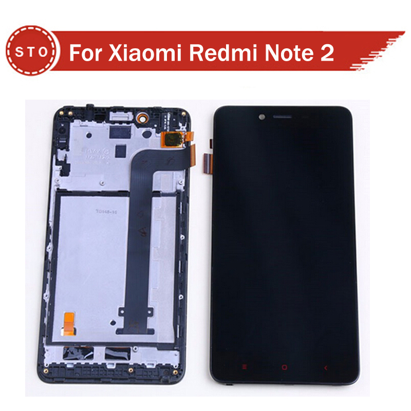 LCD For Xiaomi Redmi note 2 LCD Display+Touch Screen Digitizer Assembly with frame free shipping