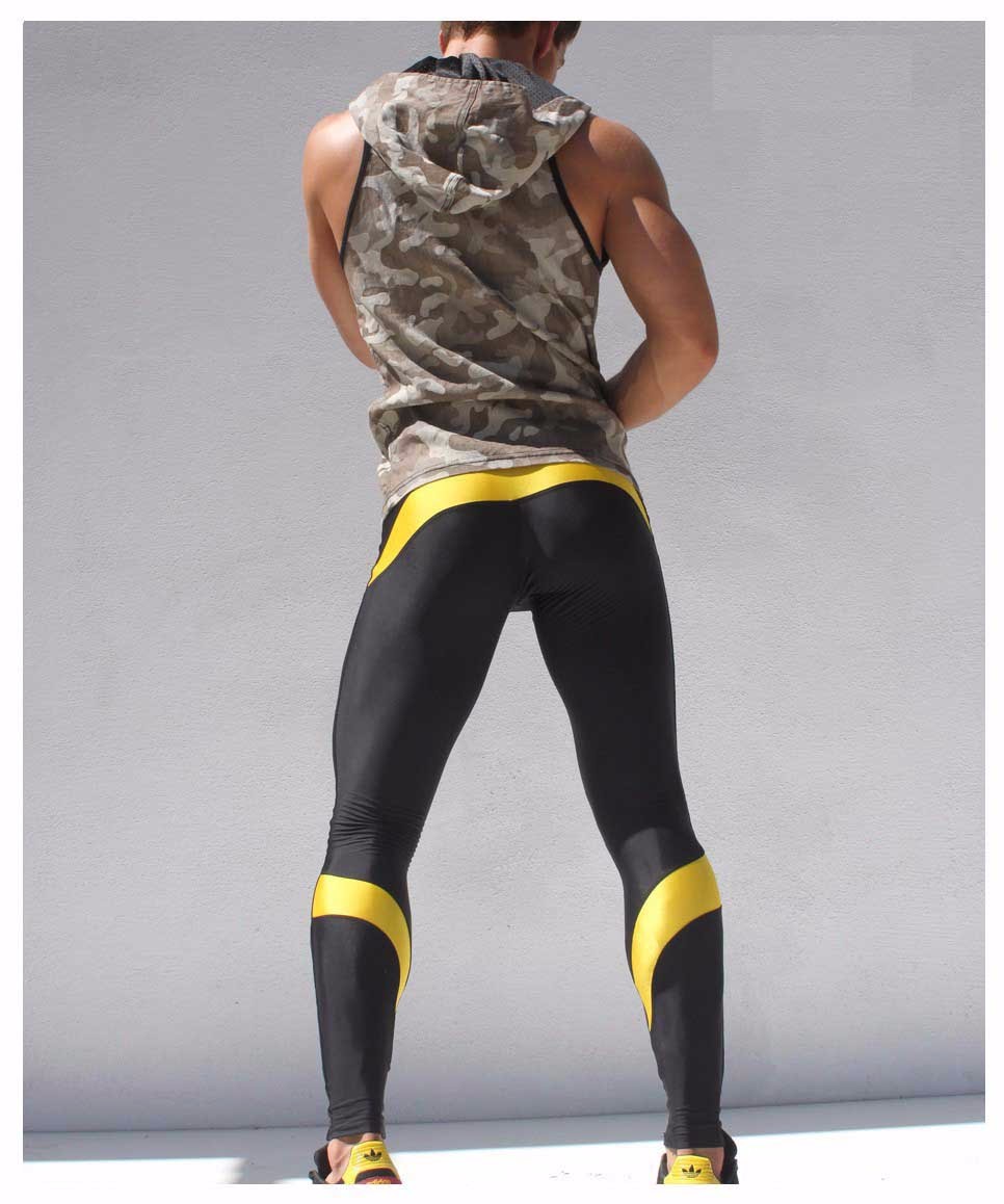 2018 Wholesale Compresion Pants Men Sport Runing Pants Elastic Joggers Spandex Tights Men