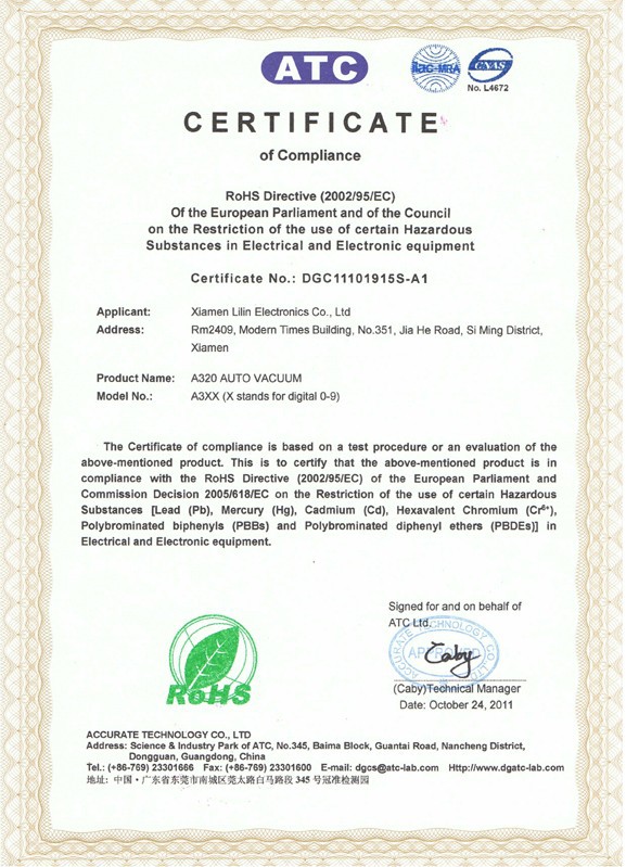 ROHS Certification577