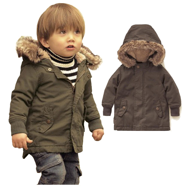 2016 Зима Пуховик для Мальчиков Пальто Snowsuit Мальчик Младенческая Малышей Теплая Зима Куртка 3-48 М Одежда Теплые