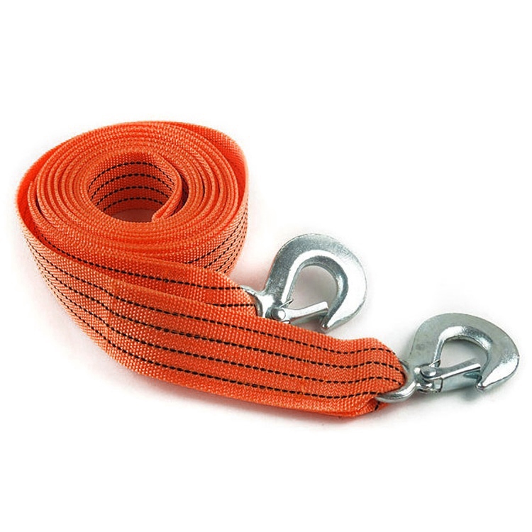 Nylon 3M 3 Tons Car Truck Tow Cable Tow Strap Towing Ropes With Hooks