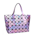 Hot Sale Famous Brand Women Handbag Laser Lattice Diamond Shoulder Bag Colorful Bao Bao Bag Fashion