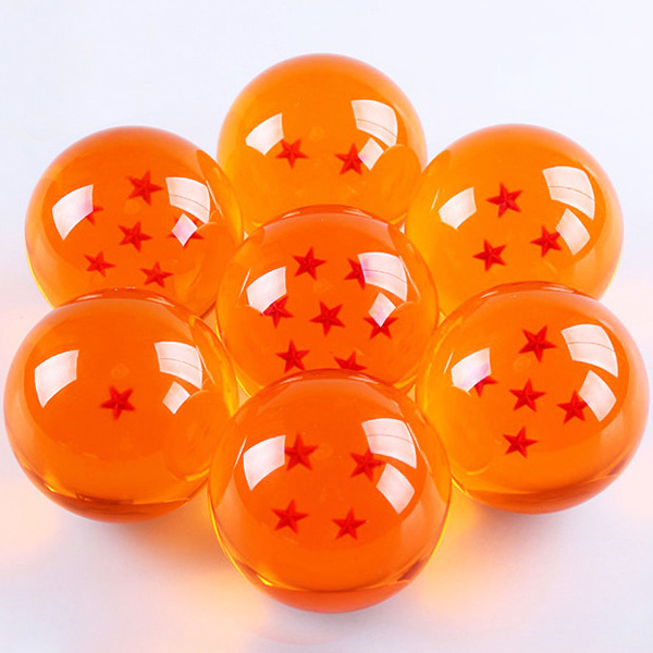 7Pcs/set Anime DRAGON BALL with Gift Retail Box 3.5CM Dragon Ball Z 7 Stars Action Figures Crystal Balls Collection Toys