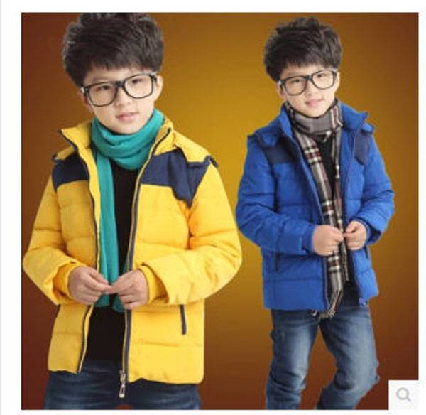 Boys winter white duck down coat children thick casual hooded outerwear coats kids brand new warm jackets clothes S858