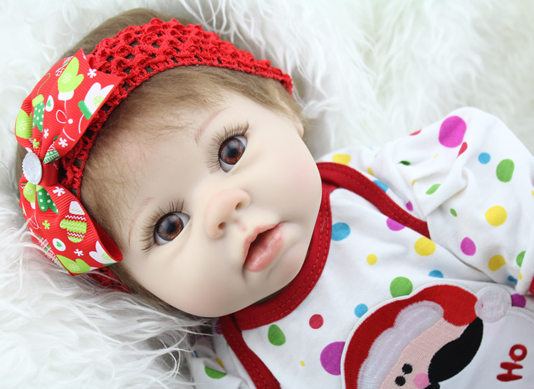 ... 22 inch silicone reborn babies Doll Soft Girls Christmas Gift Baby Toys Birthday Gifts Juguetes LifeLike ... - 22-inch-silicone-reborn-babies-Doll-Soft-Girls-Christmas-Gift-Baby-Toys-Birthday-Gifts-Juguetes-LifeLike