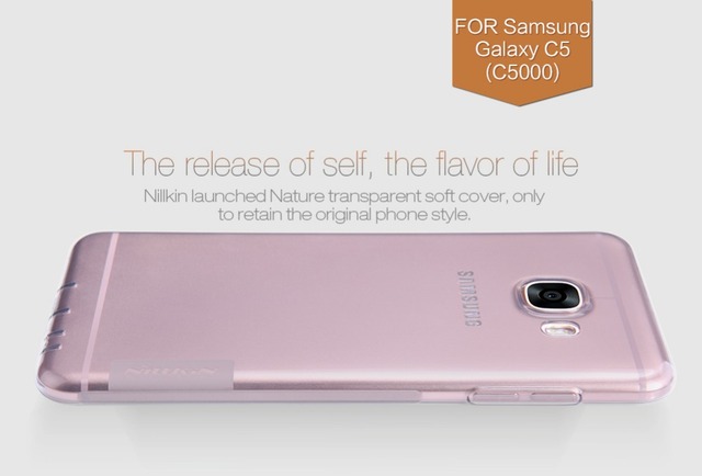 NILLKIN Природа ТПУ для galaxy c5 c 5 защитный case телефон задняя крышка мягкие компактный silicon case for samsung galaxy c5 (c5000) pro