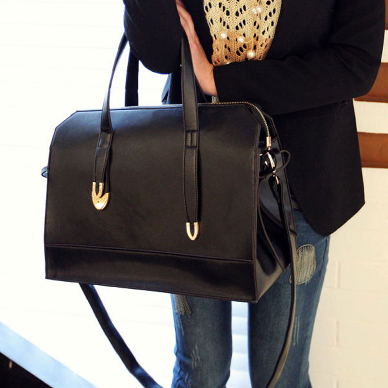2015 New Hot Women Bags FAST BLACK Women Handbag Shoulder Bags Tote Purse PU Leather Messenger