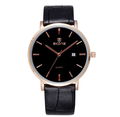 Luxury SKONE Brand Gold Genuine Leather Strap men Watches business Fashion Casual Quartz Wrist watch