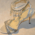 Fashion Summer sexy Sandals Nice Rhinestone Wedding Shoes High Heel Shoes lady wedding dress shoes Party