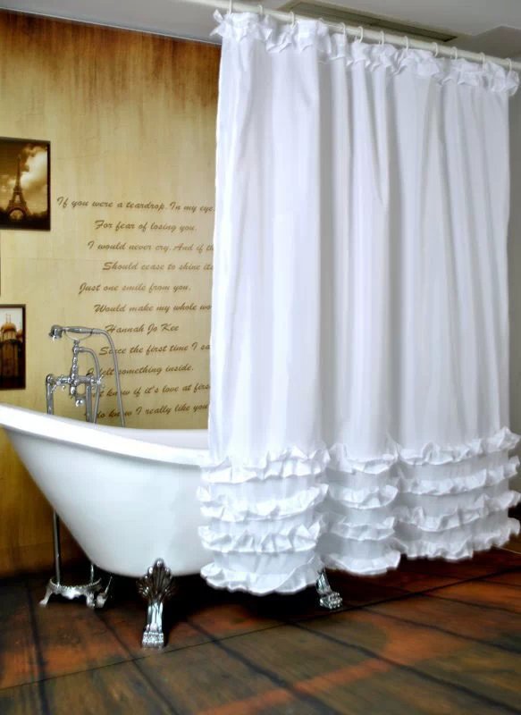 180 cm * 180 cm high quality 2015 new thick waterproof mildew shower curtain PEVA material princess skirt Free shipping