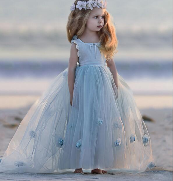 baby blue girls dress