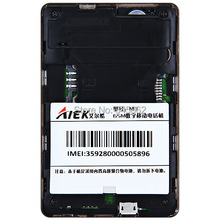 AIEK M3 Card Mobile Phone 6 5mm Ultra Thin Pocket Mini Phone Dual Band FM MP3