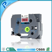 24mm black on red label tape tze 451 tze-451 compatible p-touch label printer