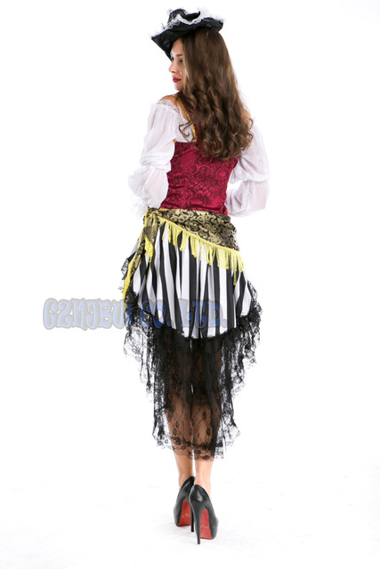adult women Viking Pirate Queen witch Fancy Dress queen of Halloween for womens Cosplay Costume party Outfit