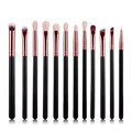 12Pcs Rose gold makeup brushes professional Eye Shadow Foundation Eyebrow oval Brush Cosmetic make up brush