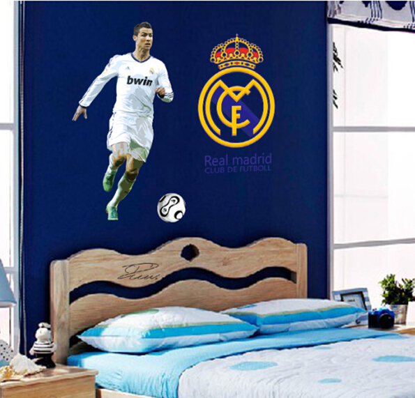 world cup soccer football star ronaldo wall stickers school sports - Sports Wall Stickers For Bedrooms world cup soccer football star ronaldo wall stickers school sports - Sports Wall Stickers For Bedrooms