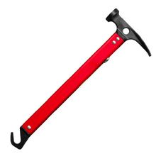 Multi function Camping Hammer Ultralight Aluminum Handle High Carbon Steel Survival Hammer Travel Kit With Hook