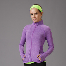 2016 WomensYoga Shirts Dames Sport Women Yoga Jacket workout sets Cardigan With Roupa de Academia yoga set