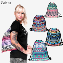 Aztec 3D printing Womens Men’s Gym Bags Daypack Luggage Handbag mochila feminina bolso de lazo Travel drawstring bag backpacks