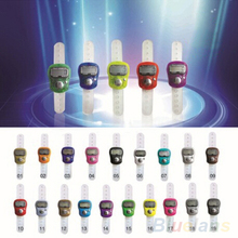 Electronic Row Counter Finger Ring Golf Digit Stitch Marker LCD Tally Counter
