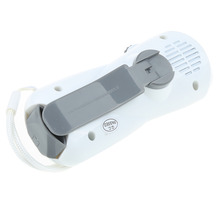 2015 New Arrival Hand Crank Dynamo Flashlight Torch FM AM Radio Blink Siren Mobile Phone Charger