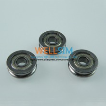 10Pcs/Lot 3D Printer Accessories MK8 604UU 4x13x5 U-shaped Bearing Extruder Conductivity material Round Wheel Gear Fit Pulley