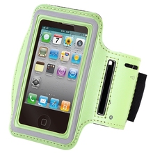 Green Running SPORTS Arm Band Cover for Iphone 4 4s 4g Smartphone Protective Bag Out Door