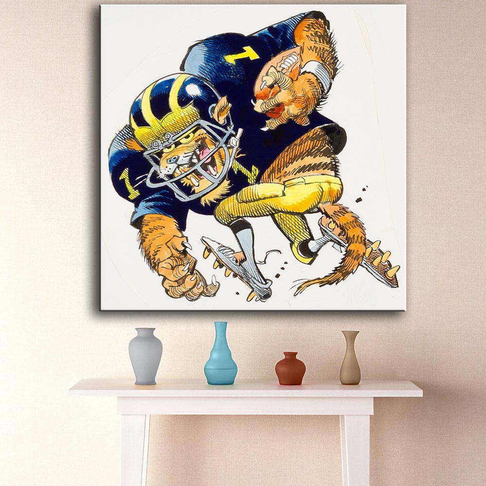 Online kopen wholesale football pictures for wall uit china ...