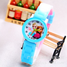 New Cartoon Children Watch Princess Elsa Anna Watches Fashion Girl Kids Student Cute Sports Analog Wrist Watches 1pcs/lot