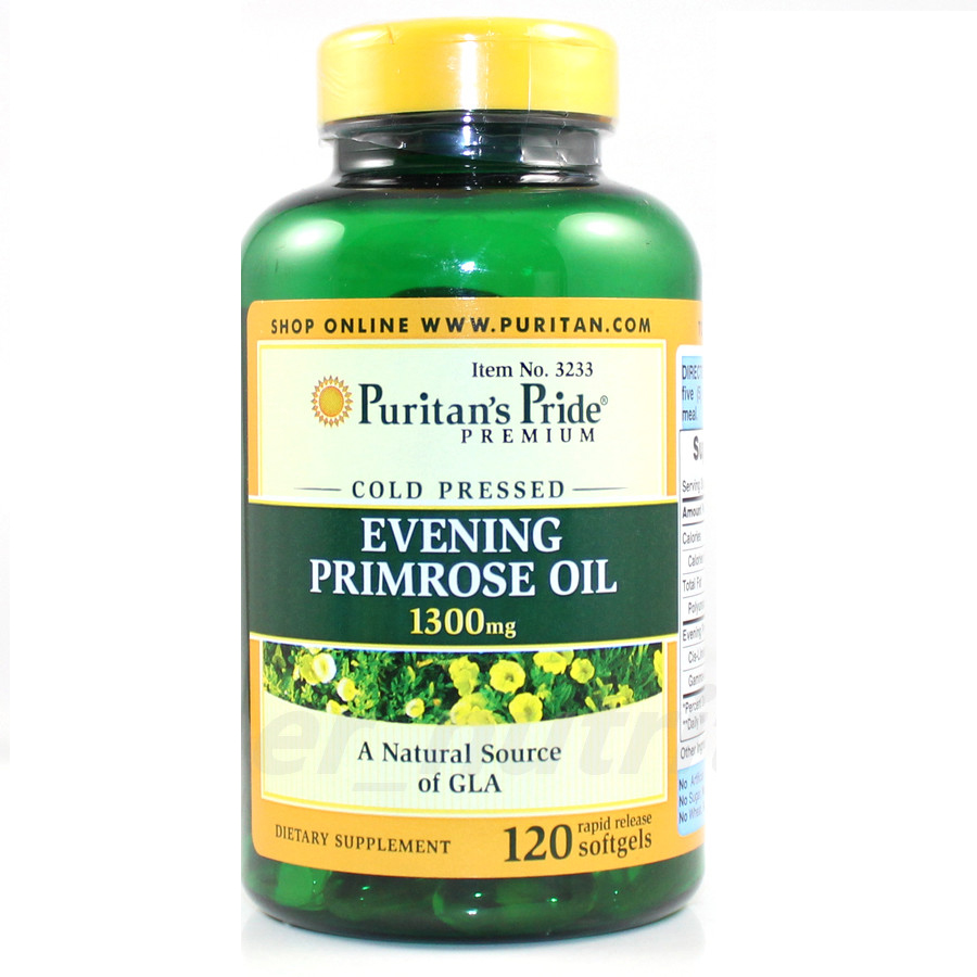 USA Evening Primrose Oil 1300 mg with GLA-120 Softgels free shipping.