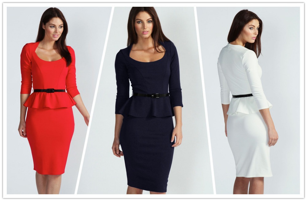 jurk met peplum jurk met peplum