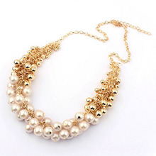 High Quality Fashion Retro Palace Pearl Lady Collar Choker Necklace Hot Free Shipping
