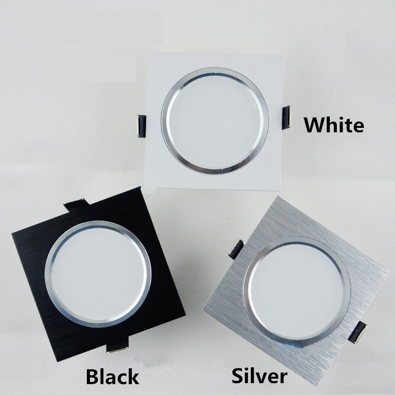 Description Picture 6 of item2.5inch Downlight LED 6w 9w 12w 220v Nature White Square Recessed LED Lamp Spot Light for Living Room Foyer Bedroom Kitchen