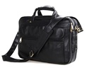 Promotion guaranteed 100 cowhide leather men briefcase messenger bags men s travel bags 15 6 laptop